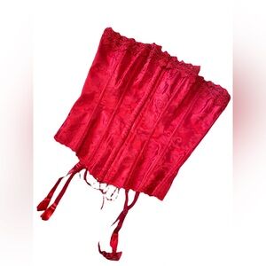 NWOT y2k Fredericks Red Corset